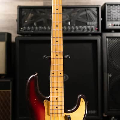 Fender Vintage 1958 Precision Bass - 3 Tone Sunburst with Original Hardshell Case - Used image 5