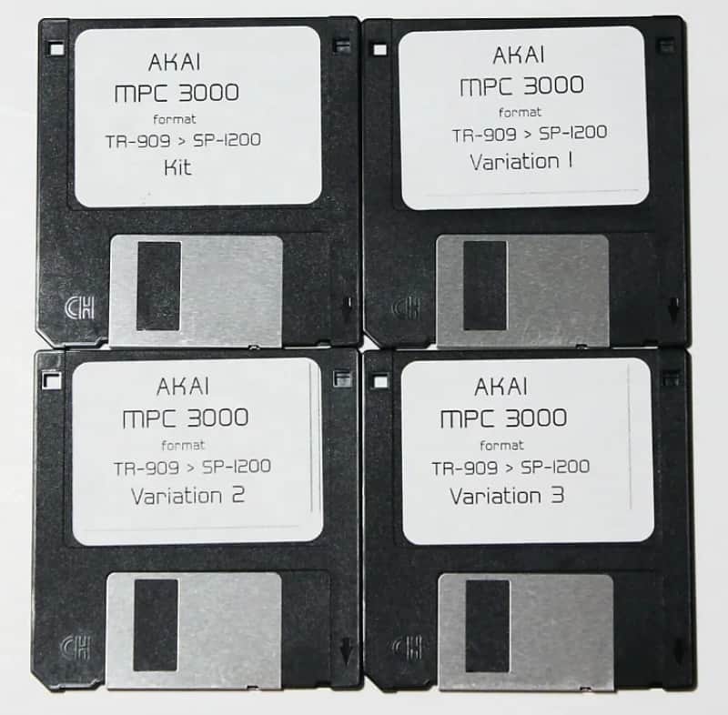 Akai MPC 3000 2000 2000xl Format Floppy Disk Sample Library TR 909 Drums Sampled Into SP1200 image 1