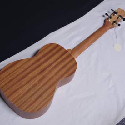 Luna Vintage Mahogany Baritone Ukulele NEW w/ Bag - VMB image 5