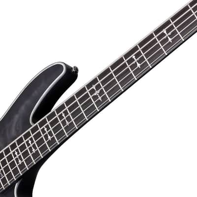 Schecter Hellraiser Extreme-5 See-Thru Black Satin STBLS New 5-String Electric Bass Guitar + GIG BAG image 6