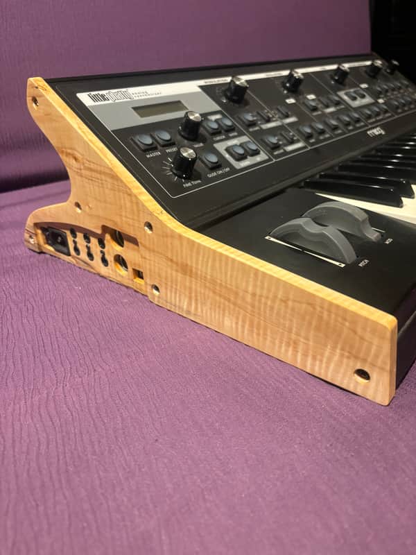 Moog Sub Phatty & Little Phatty or Stage2 replacement side panels. "Aqua Timber Chestnut"5A MasterGrade.Polyurethane gloss finish. image 1