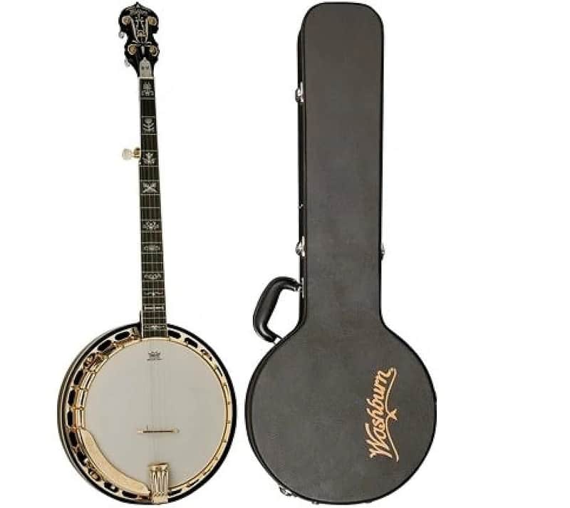 Washburn B17K Americana Series Flame Maple 5-String Banjo w/Hardshell Case - (B-Stock) image 1
