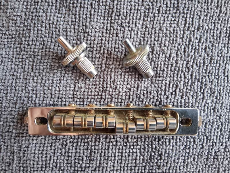 Vintage ABM 2400 Roller Bridge - Chrome - Gibson Fender Gretsch image 1