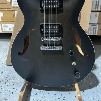 Ibanez Artcore AS53 Semi-hollowbody Electric Guitar - Transparent Black Flat image 2