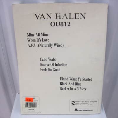 Van Halen OU812 Sheet Music Song Book Songbook Guitar Tab Tablature image 2
