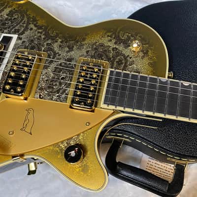 NEW ! Gretsch G6134TG Limited Edition Paisley Penguin String-Thru Bigsby Gold Paisley - Authorized Dealer image 2