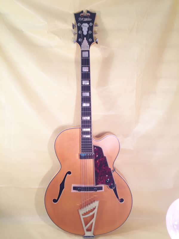 D'Angelico Premier EXL-1 Archtop Hollow Body Acoustic Electric Guitar with Gig Bag and Shop Setup! image 1