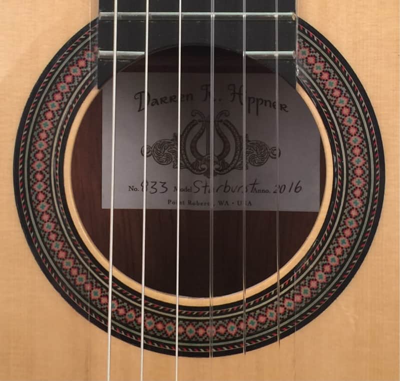 Darren Hippner Starburst Negra Flamenco Guitar 2016 image 1