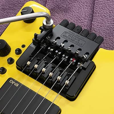 Ultra-Rare Yellow Steinberger GL4T TransTrem Guitar - Restored by Jeff Babicz! - HeadlessUSA image 3