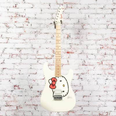 Squier by Fender x Hello Kitty - Stratocaster Electric Guitar - White - w/ Deluxe Hello Kitty Gigbag image 2