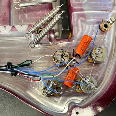 Electrical Guitar Company (EGC) RD Bass 2000's - Maroon / Polished Aluminum image 8