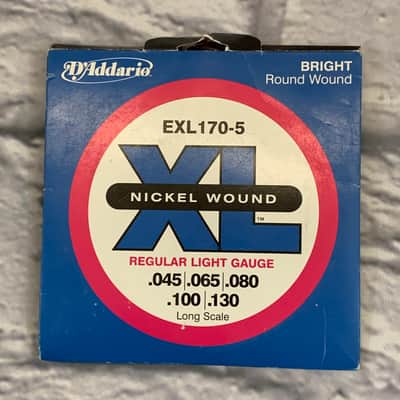 D'Addario EXL170-5 5-String Light Nickel Wound 5 Bass Strings 45-130 image 4