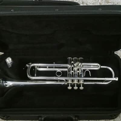 The absolutely wonderful Manchester Brass Custom RL-GB Professional Bb Trumpet in Silver Plate image 6