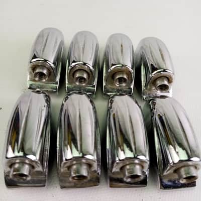 *Gretsch 8x Tom/Snare Drum Lugs Round Badge Chrome Renown Vintage 60s Streamline image 1