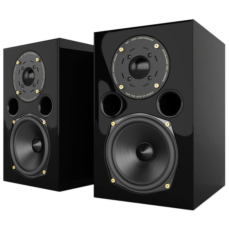Acoustic Energy AE1 40th Anniversary Edition Passive Speaker - Pair, Black image 1