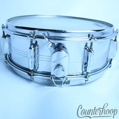*Slingerland 14x5"Brass Gene Krupa COB Snare Drum 8Lug Vintage 70s No.130 USA* image 3
