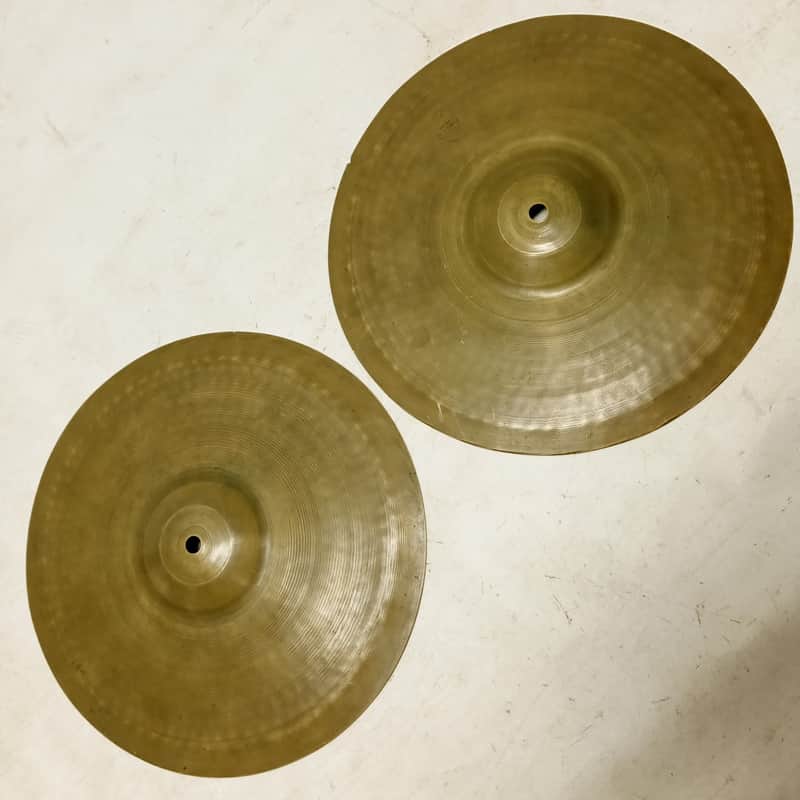 Zildjian 12" 30s Hi-Hats 722g/768g *Signed* Cymbals B20 Avedis USA Vintage Set A image 1