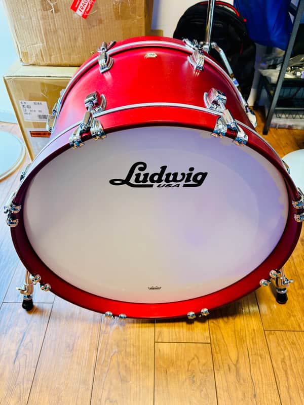 Ludwig LB840 Classic Maple 14x20" Bass Drum - Diablo Red image 1