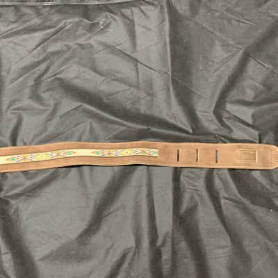 LM 2" Southwestern Padded Suede BROWN Guitar Strap VINNY2-BR NEW. image 2