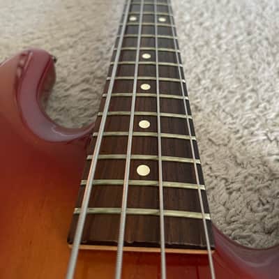 Fender Deluxe Zone Bass 2002 MIM Sienna Sunburst Rare 4-String Bass Guitar image 8