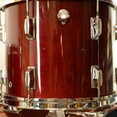 1980s Pearl All-Maple "MLX" Rosewood Lacquer Drum Set image 11