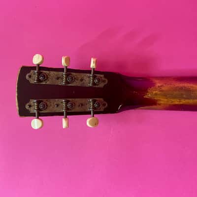 1936 Dobro M-32 Gold Roundneck fiddle edge resonator image 12