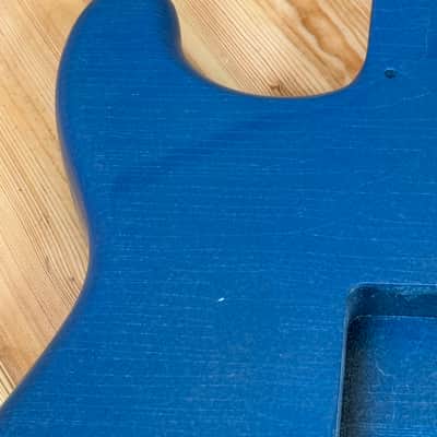 1740g Kohlin Guitars S-Type Roasted Pine replacement body Aged Nitro Relic Vintage blue sparkle Made in Sweden image 7