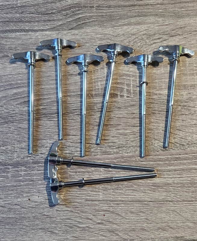 Danmar Bass Drum T-Rods - set of 8 image 1