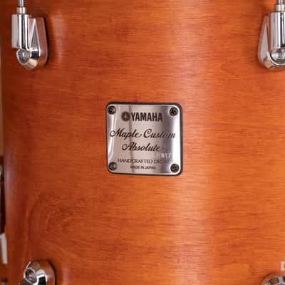 YAMAHA MAPLE CUSTOM ABSOLUTE NOUVEAU 4 PIECE DRUM KIT, VINTAGE NATURAL (PRE-LOVED) image 9