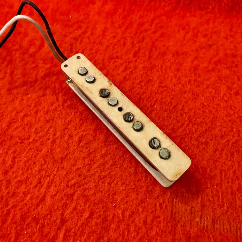 Fender Jazz bass bridge pickup 1974 - Grey bottom original vintage USA image 1
