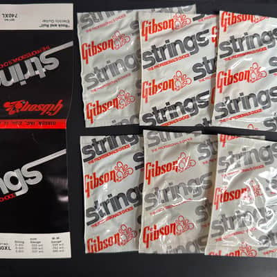 Vintage 1970s Gibson 740XL Rock & Roll Guitar Strings - Mid-70s Case Candy NOS image 2