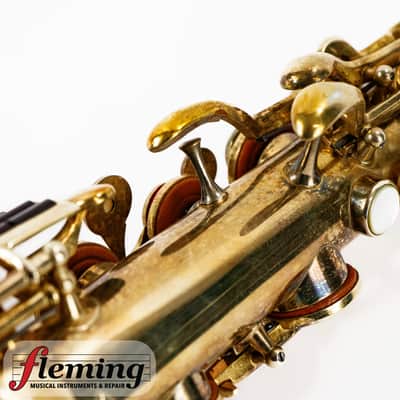 Vintage 1920 King "The King" Alto Saxophone - Brushed Gold Plate image 21