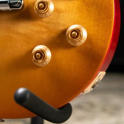 Gibson Les Paul Studio Double Trouble Electric Guitar - Dirty Lemon Burst/Cherry Back with Gig Bag image 10