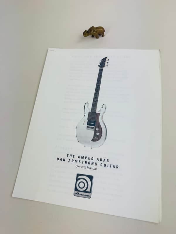 Ampeg Dan Armstrong ADA6 Owner’s Manual 2007 image 1