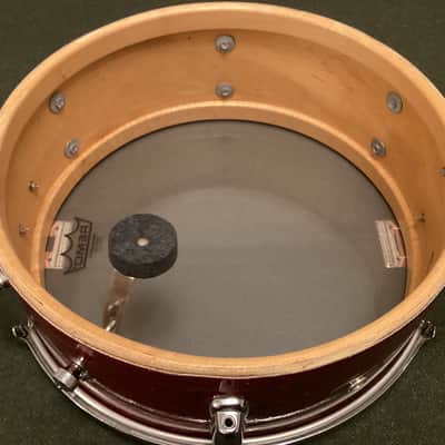 Slingerland No. 161 Deluxe Student Model 5.5x14" 6-Lug Snare Drum with Stick-Saver Hoops 1964 - Red Sparkle image 13