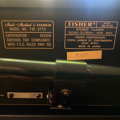 Fisher Studio -Standard CA-2110 (Integrated Amp) / FM-2110 (Tuner) 1976-1977 image 12
