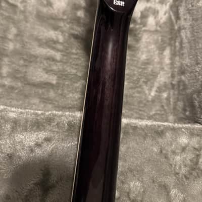 2023 ESP LTD EC-1000 Deluxe Piezo See Thru Black w/Macassar Ebony fretboard, ESP case. image 9