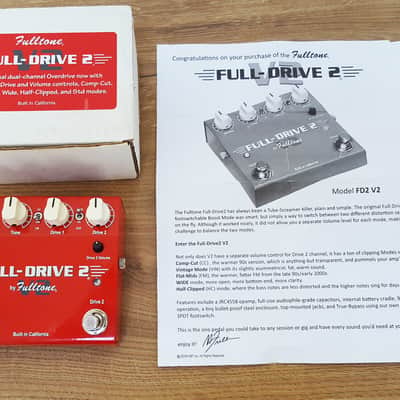 Fulltone Full-Drive 2 V2 2018 - Present - Red image 2