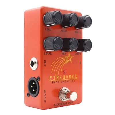 Mosky FIREWORKS Bass DRIVE DI FX Pedal Tube Amplifier Emulation Sound Direct Recording Preamp & DI Box True Bypass image 5