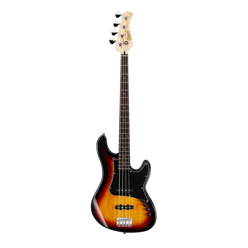Cort GB34JJ3TS Poplar Body Hard Maple Neck 4-String Electric Bass Guitar w/Active 2 Band Electronics image 1