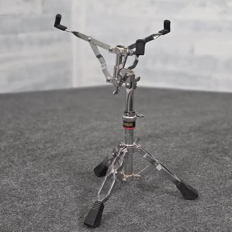Used Vintage Yamaha Snare Drum Stand Black/Red Label MIJ - Good image 1