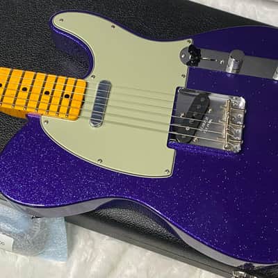 NEW! Fender Custom Shop Flamethrower Telecaster Custom - NOS - Modern Specs - Texas Special Pick-Ups - AAAA Flamed Neck - Purple Sparkle - Authorized Dealer - 7.8lbs - G07233 image 7