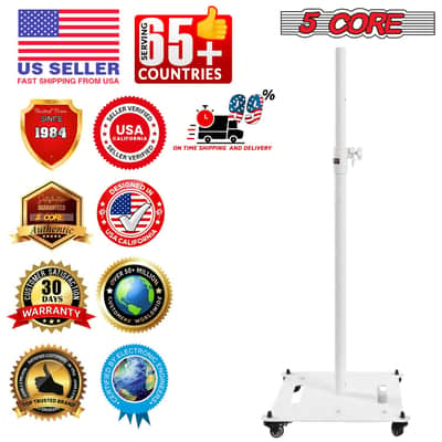 5 Core Speaker Stand Adjustable 61" Heavy Duty PA DJ Tripod Studio Monitor Stands image 8
