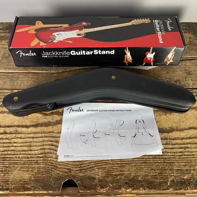 Fender Jackknife Wood Guitar Stand Black Free Shipping image 3
