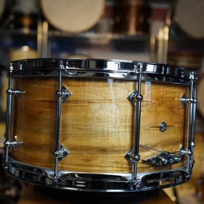 Craviotto Private Reserve Curly Ambrosia Maple Snare Drum - 14x7- 2016 New Old Stock! image 4
