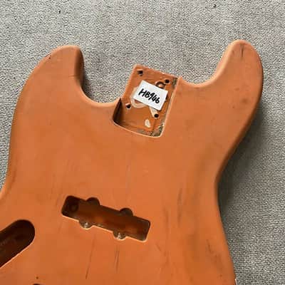Orange Left Handed Jazz Bass Style Body DIY Project image 2