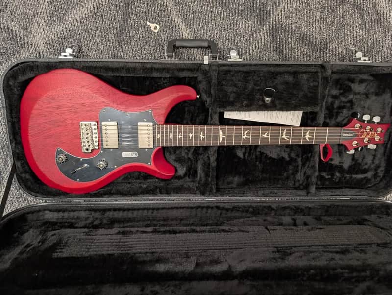 PRS S2 Standard 24 Satin Vintage Cherry with Pattern Thin Neck Profile 2024 - 2024 - Vintage Cherry