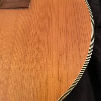1960’s Made in Japan Silvertone  Acoustic Classical Guitar model #2688  Natural wood image 22