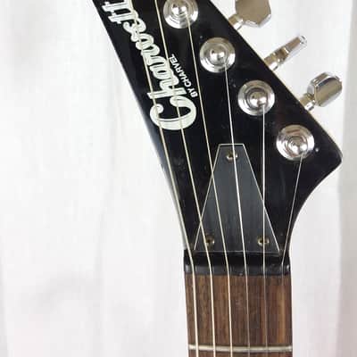 Charvette 100 by Charvel - 1990 Neon Orange image 4