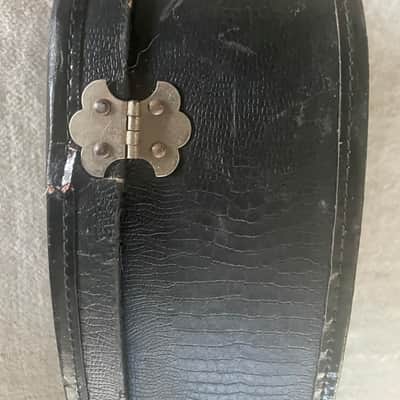 Vintage Geib Challenge Parlor Acoustic Guitar Case 1930's Faux Gator / Purple Interior Chicago USA image 25